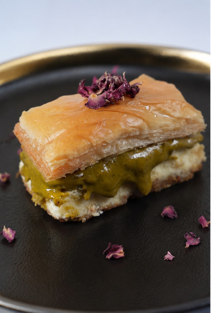 Cheesecake Baklava — handcrafted at Olive & Fire Austin