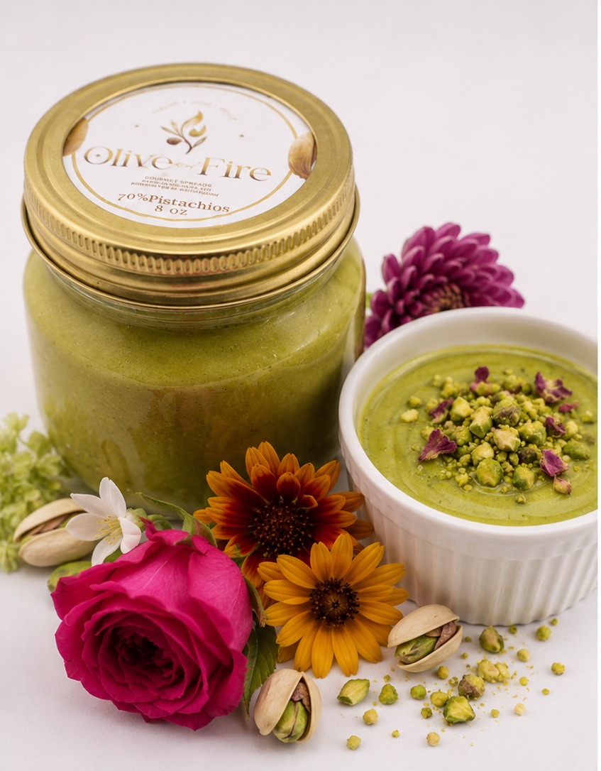 Pistachio Cream — handcrafted at Olive & Fire Austin