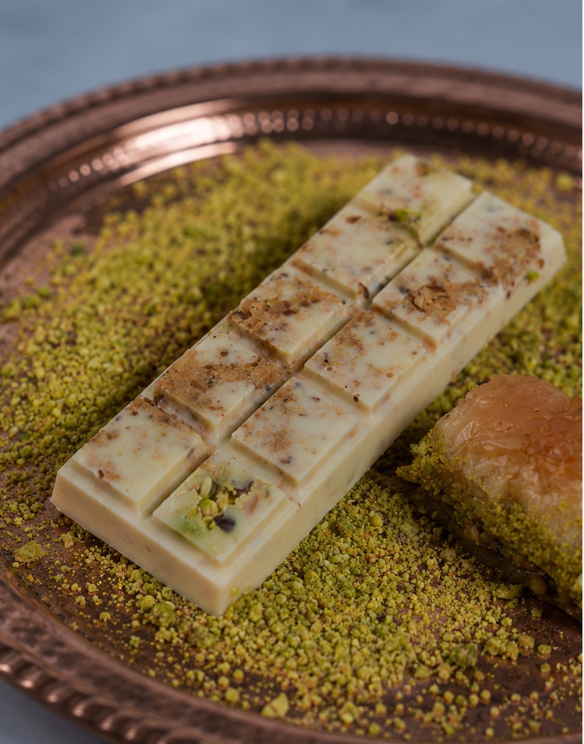 White Chocolate Baklava Bar — handcrafted at Olive & Fire Austin